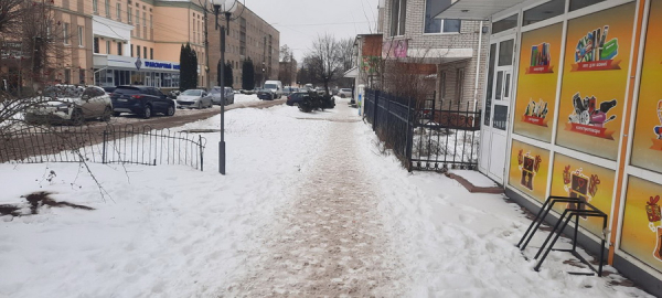 У Вінниці виписали штрафи керівникам підприємств, які не почистили тротуари від снігу