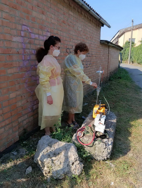 У Вінниці перевірили стан повітря після пожежі на лакофарбових складах