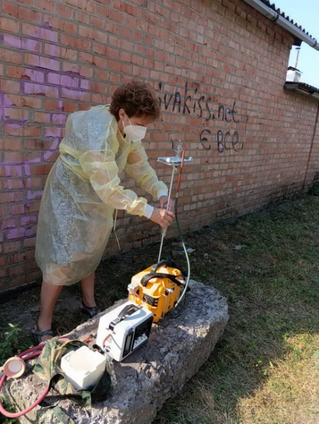 У Вінниці перевірили стан повітря після пожежі на лакофарбових складах