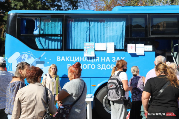 У центрі Вінниці провели безкоштовні обстеження серця та вакцинацію